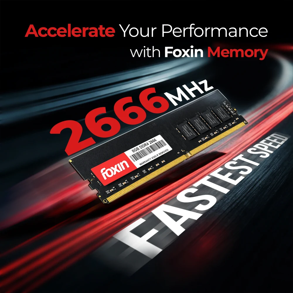 Foxin Desktop Ram 8GB DDR4 2666 MHz view 3